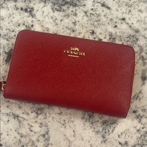 Coach Red Midi Wallet